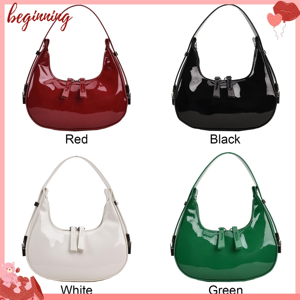 ✿ Bắt đầu ✿ Túi Da Đeo Vai Có Khóa Kéo Phong Cách vintage Thời Trang Cho Nữ