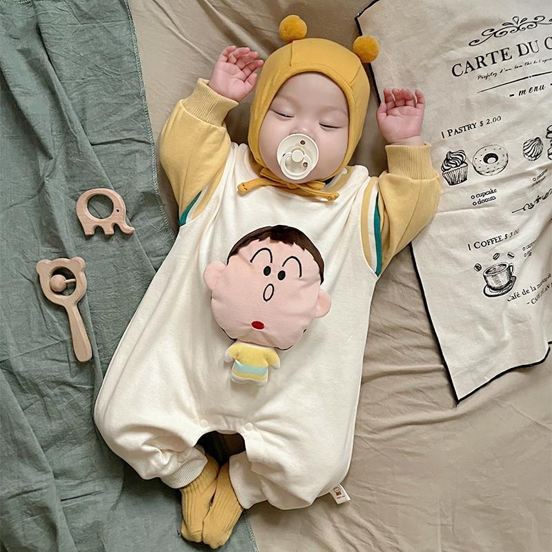 Bộ Áo Liền Quần Họa Tiết Hoạt Hình Dễ Thương Cho Bé