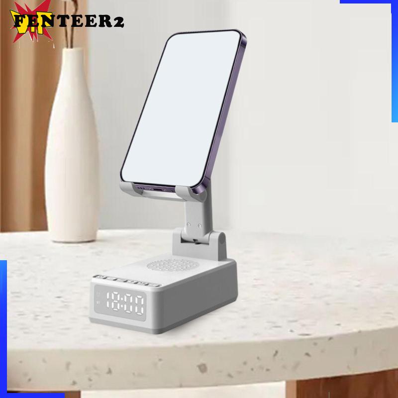 Đế Sạc Điện Thoại Không Dây Kiêm Đồng Hồ Để Bàn Dùng Lái Xe