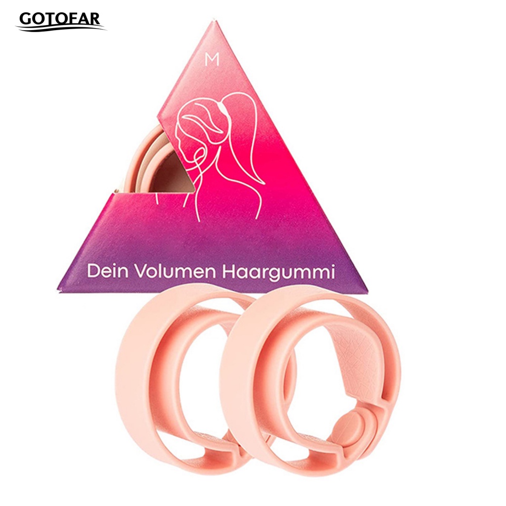 Bộ 2 Dây Cột Tóc silicone Co Giãn Tốt Dành Cho Nữ