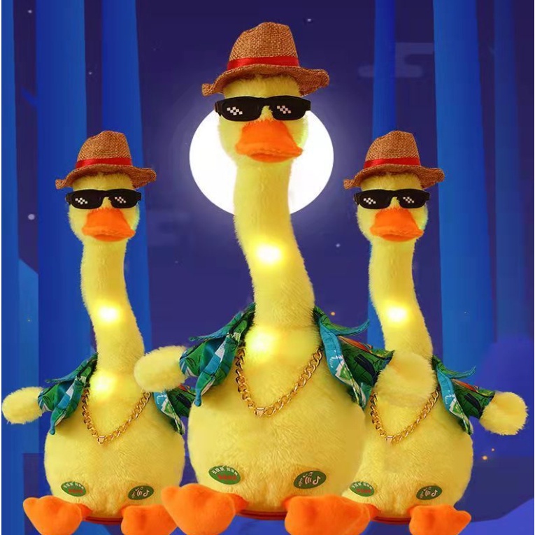 Đồ chơi chú Vịt nhại tiếng sạc điện có nhạc và đèn cho bé