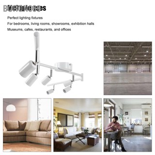 Boron069 Bộ đèn chiếu sáng Đầu có thể xoay Đèn trần 6 chiều GU10 Ổ cắm đế 85‑265V