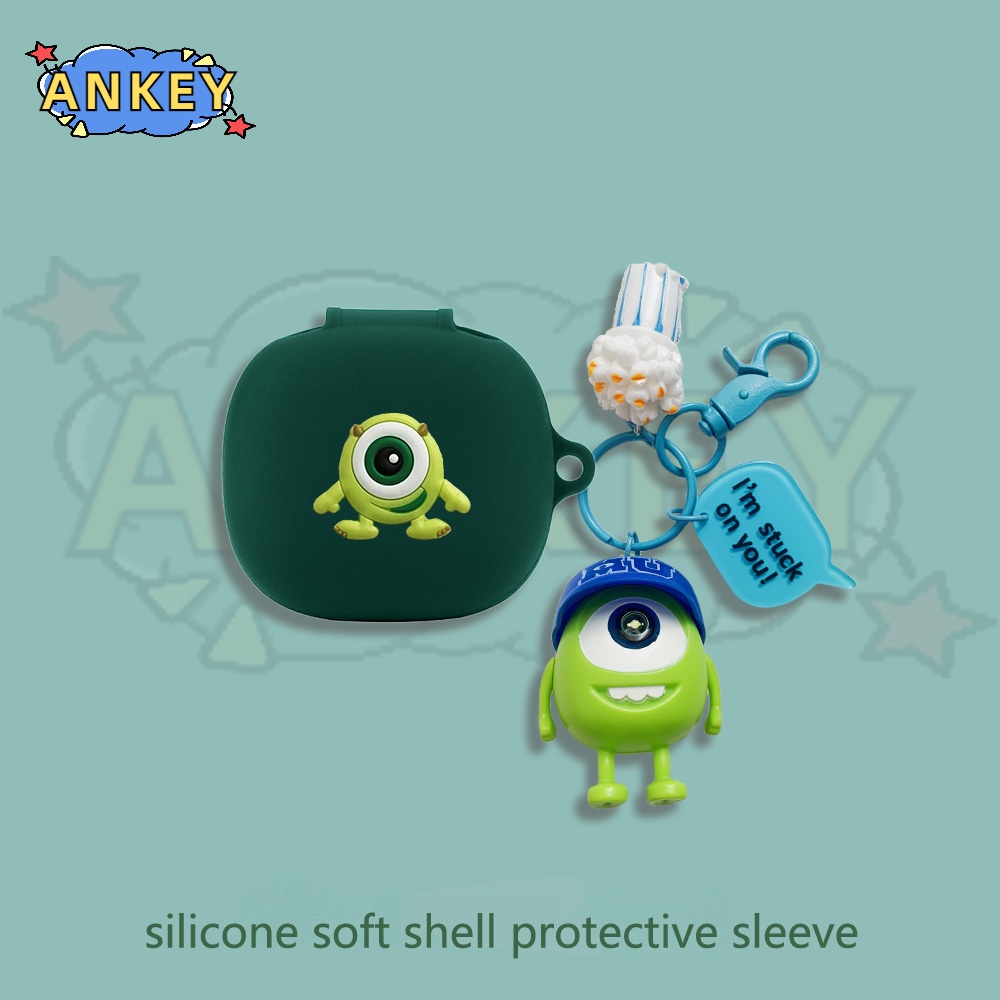 For Samsung Galaxy Buds FE / Buds 2 Pro / Buds Live Case Cute Duck Earphone Silicone Earbuds Soft Protective Headphone Cover Headset Skin with Pendant