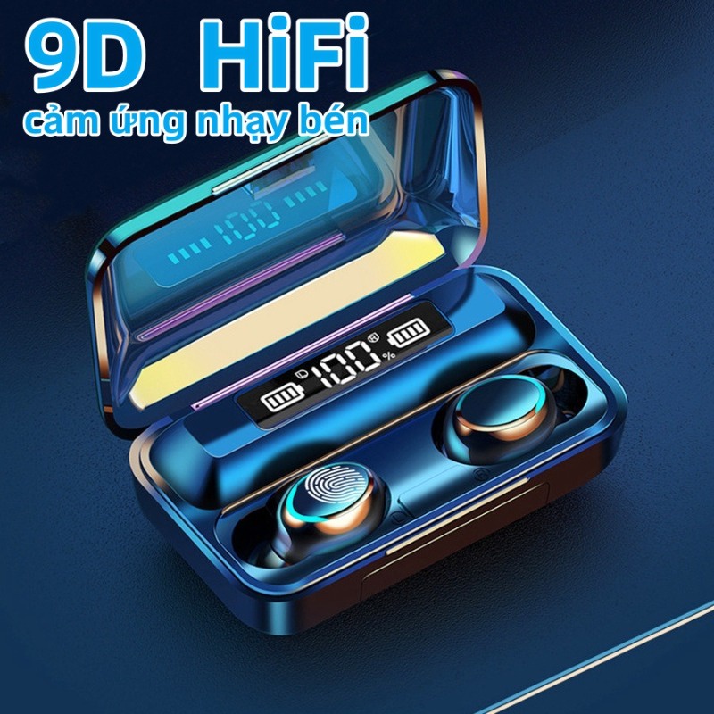 Tai Nghe bluetooth Thông Minh Nâng Cấp Màn Hình led Kèm Pin Sạc Dự Phòng