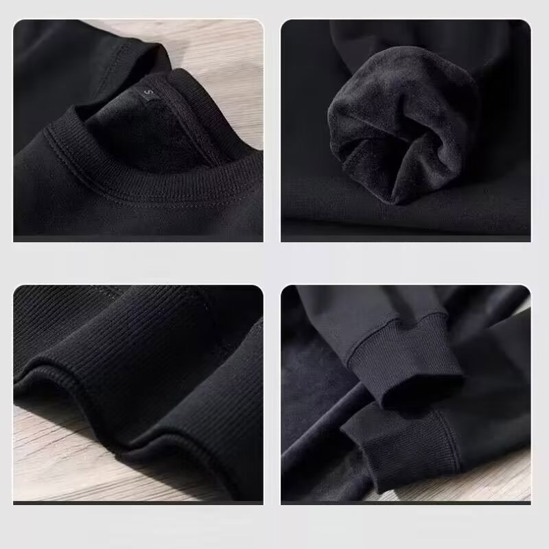 Áo Nỉ Nam Dài Tay Cổ Tròn Thời Trang Hàn