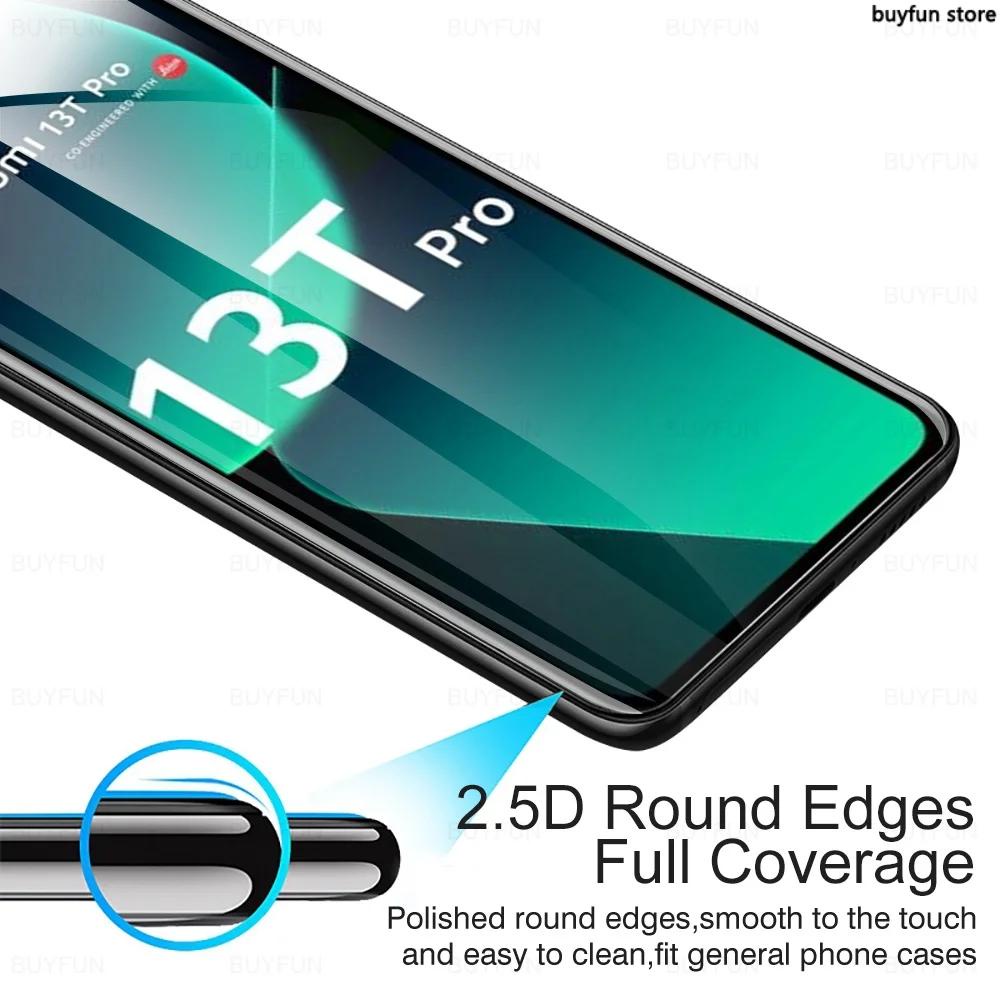 2To1 Full Cover Screen Protector Tempered Glass Film For xiaomi Mi 13T 11T 10T 12T mi13T Pro Camera Protective Glass