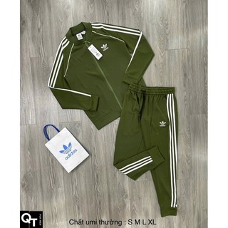 Bộ thể thao ads nam thu đông , bomber kẻ 3 sọc logo thêu , chất liệu cotton umi cao cấp , cực kỳ dầy dặn