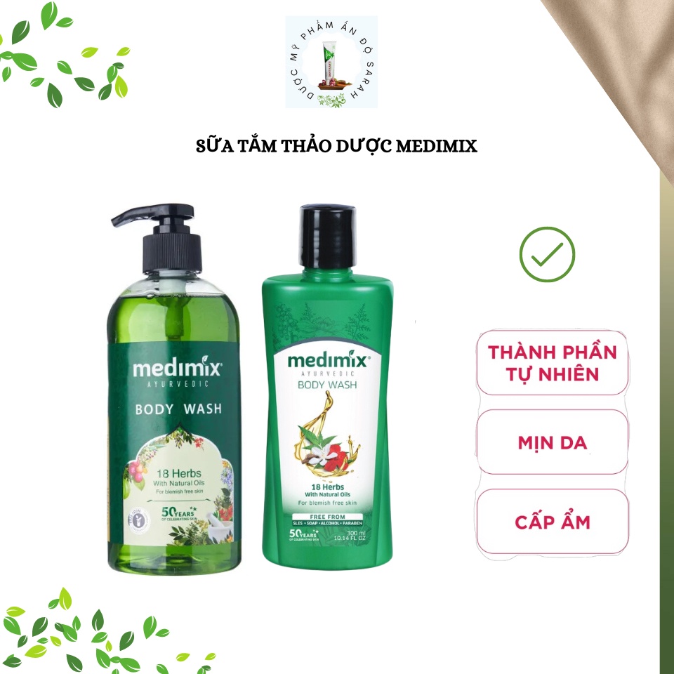 [HÀ NỘI] Sữa Tắm Medimix 18 Loại Thảo Dược 300ml/500ml