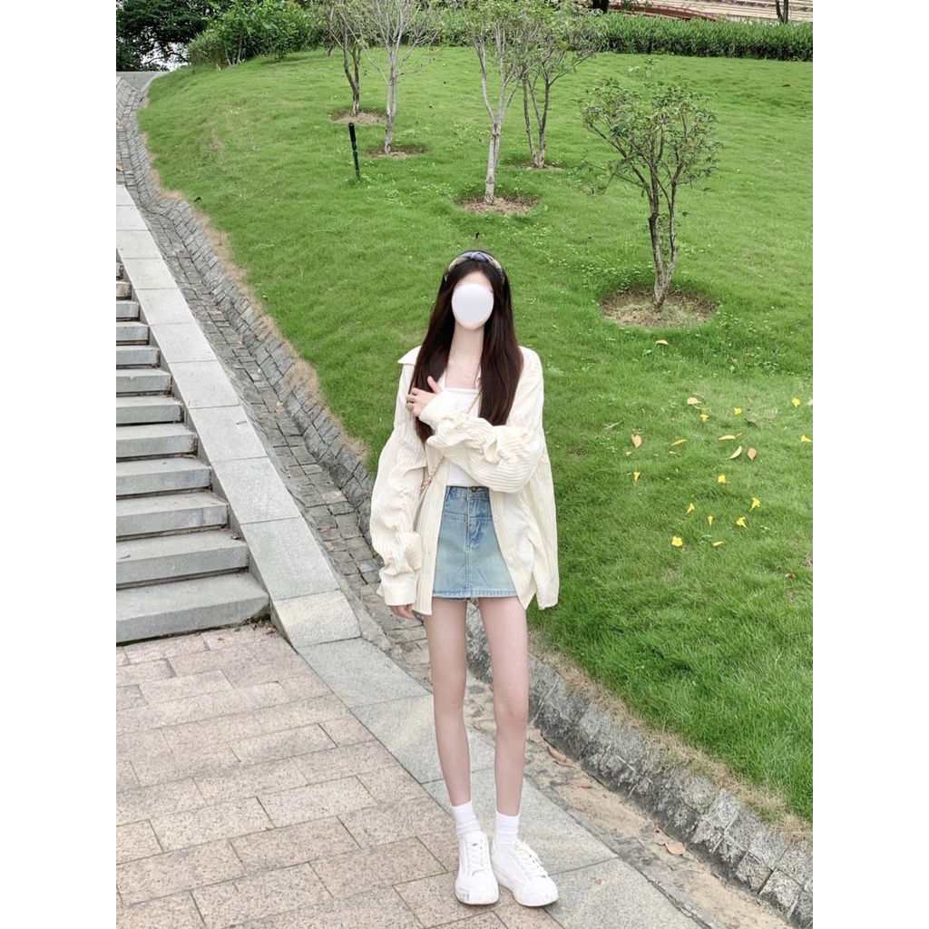 Ao sơ mi nữ dài tay form rộng áo nữ đẹp Cách Tân Dáng áo sơ mi kiểu | BigBuy360 - bigbuy360.vn