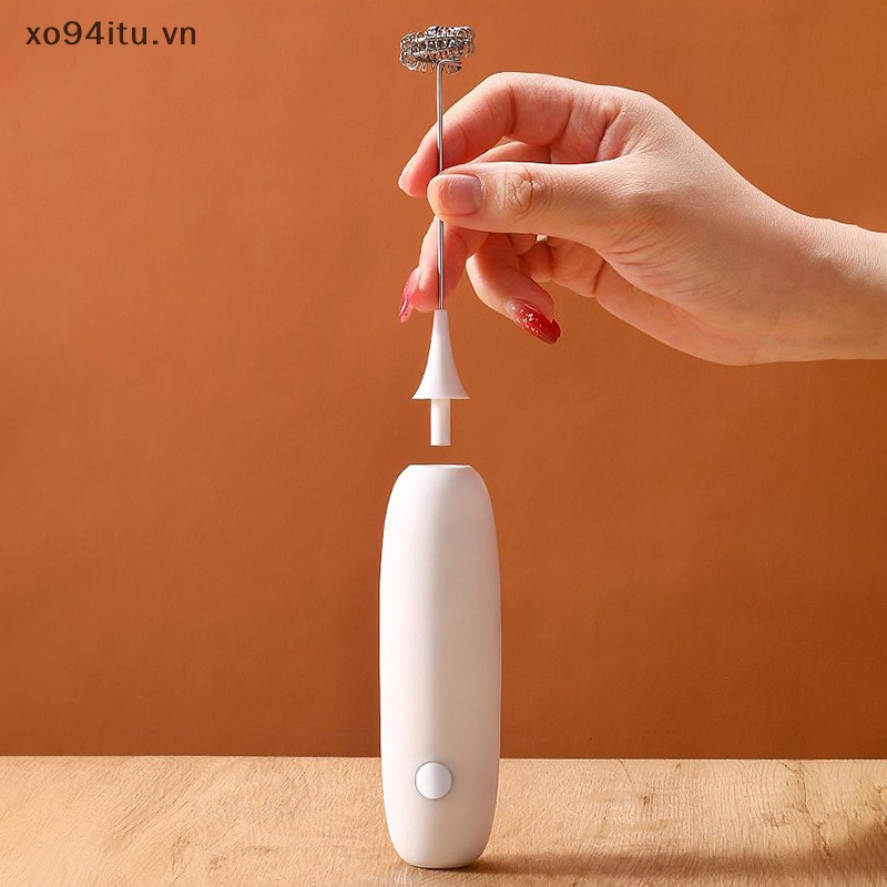 Xoitu Máy Đánh Trứng / Tạo Bọt Sữa Cà Phê Cầm Tay Không Dây mini Chạy Điện