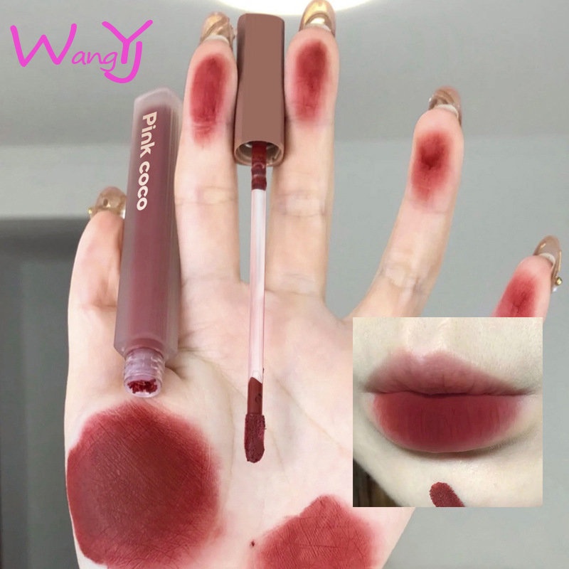 Pink coco Son Môi 6 Màu Sắc Tùy Chọn Chống Thấm Nước