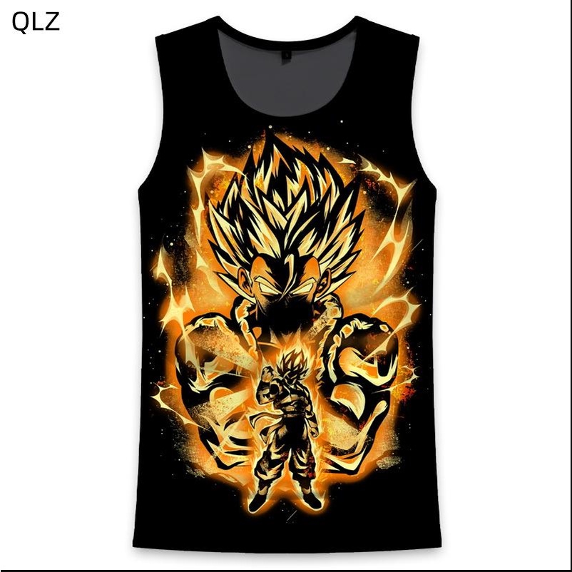 Áo Thun Ba Lỗ In Hoạt Hình dragon ball Thời Trang Mùa Hè Trẻ Trung Cho Nam