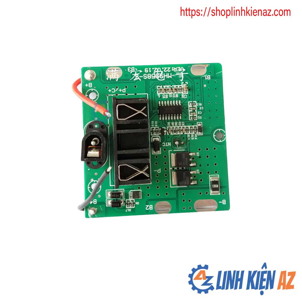 Vỏ mạch bảo vệ pin 18V - 21V 5S - 1P Chân 22MM