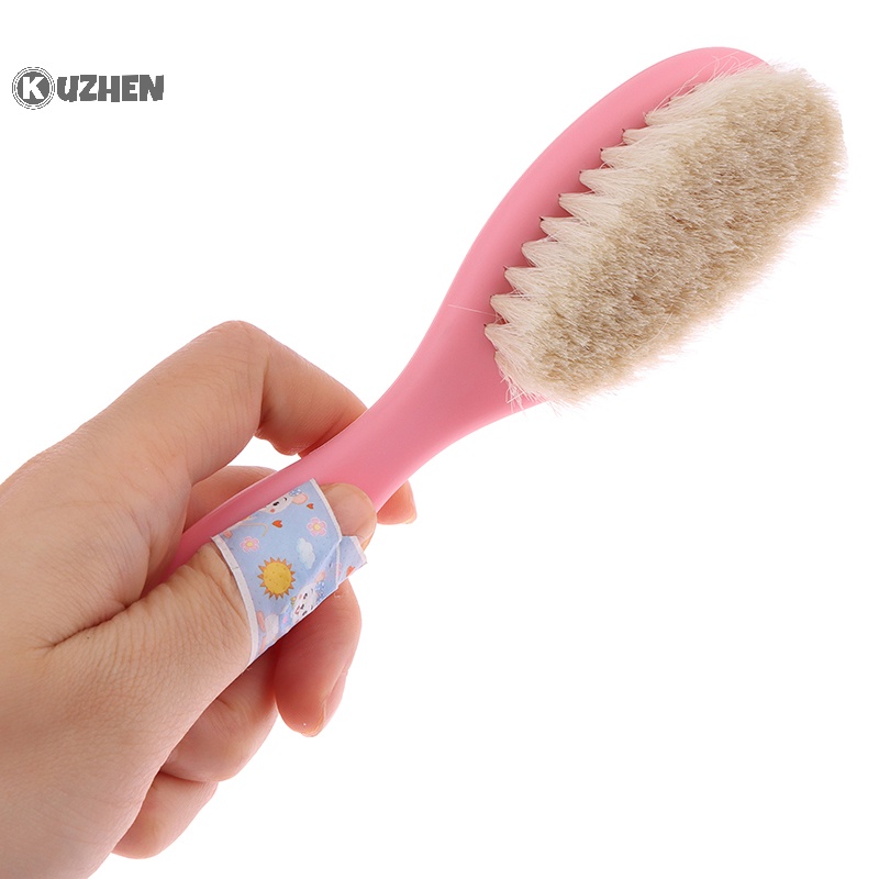 Lược Chải Tóc Mát Xa Da Đầu Bằng Len Tự Nhiên Cho Trẻ Sơ Sinh