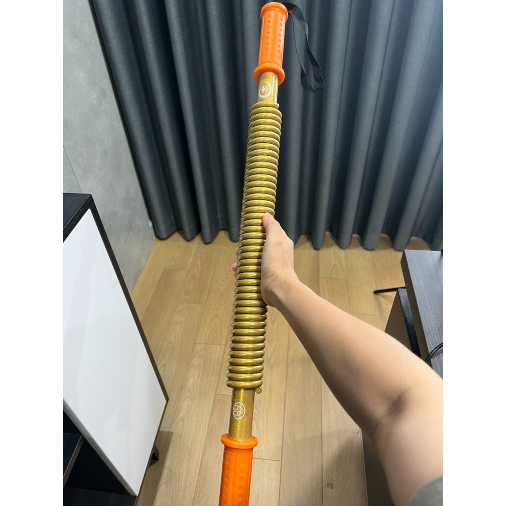 Gậy lò xo tập cơ tay vàng GOLD , Đồ Long Đao, Dụng cụ bẻ 80 90 100kg ]
