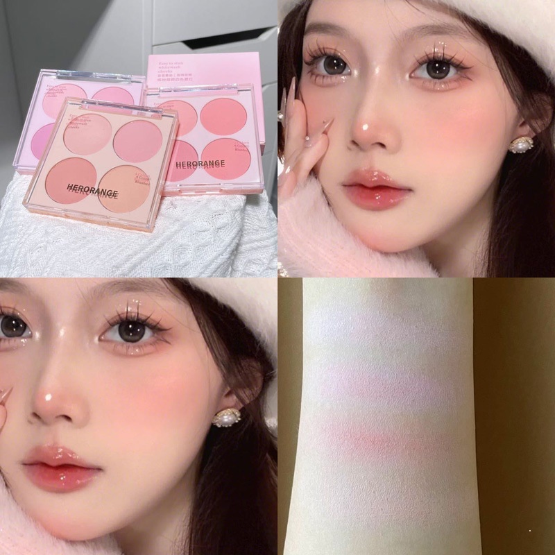 Phấn Má Hồng Màu Lì Mịn Màng Thương Hiệu herorange