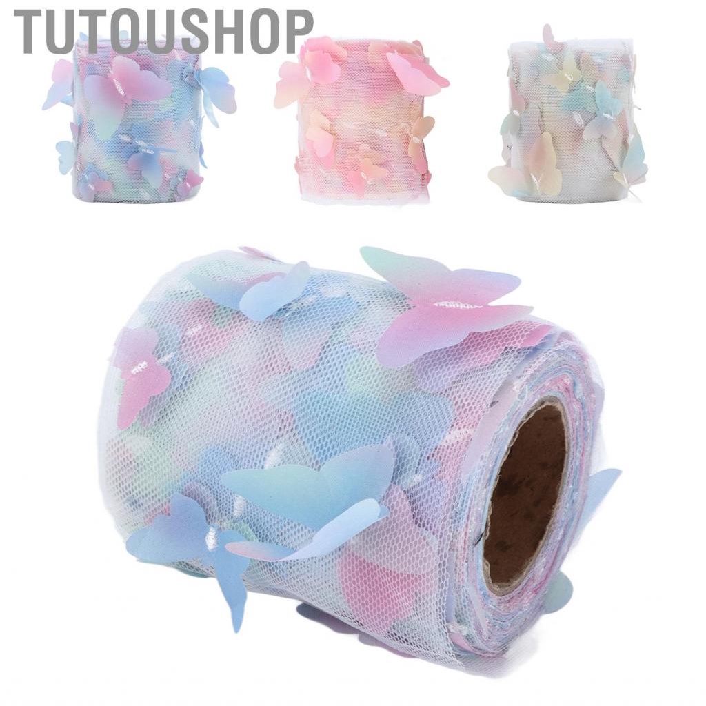 Tutoushop Tulle Ribbon Roll Material for Anniversary Weddings Christmas