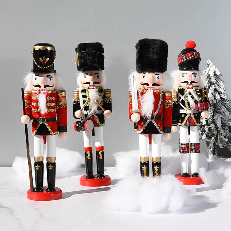Aasleaty nutcracker Mô Hình Lính nutcracker Bằng Gỗ Thông Truyền Thống 30Cm Trang Trí Giáng Sinh