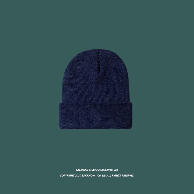 Mũ Len Tròng Đầu Màu Trơn Thời Trang Thu Đông Cho Nam Và Nữ