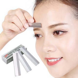 Bộ 10 lưỡi dao cạo lông mày kim loại - lưỡi dao cạo râu - ferramen888