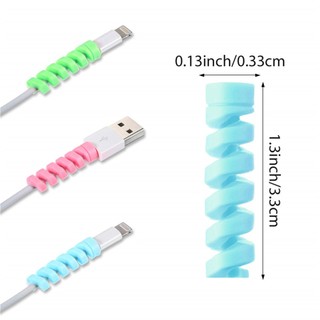 1 Cuộn Dây Silicon Quấn Bảo Vệ Cáp Sạc usb android