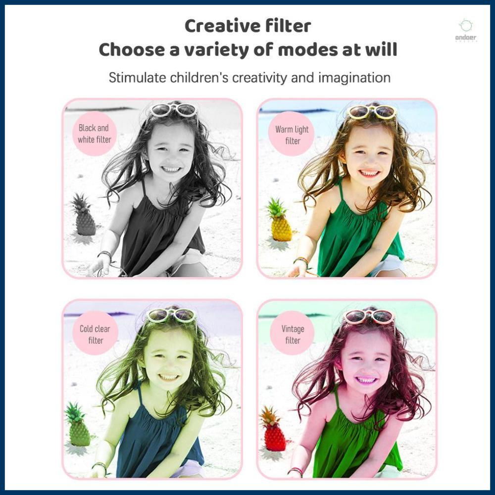 Máy Ảnh Kỹ Thuật Số 1080p hd 12mp Màn Hình 2.0-inch ips Quà Tặng Sinh Nhật Cho Bé Trai Và Bé Gái 3-12 Tuổi