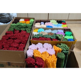 Bó sợi kẽm nhung làm đồ thủ công handmade, DIY, hoa kẽm nhung ngọc thịnh