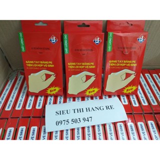 Giá gốc - 1 hộp găng tay nilon hàng đẹp 100 chiếc