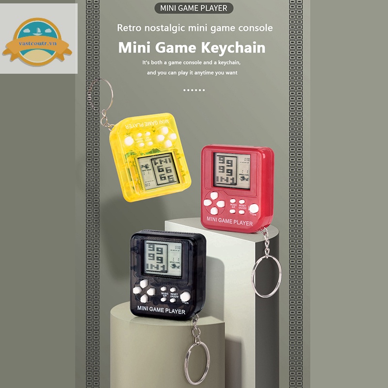 Coutr Máy Chơi game Bỏ Túi mini Có Móc Khóa Phong Cách Hoài Cổ Trò Chơi tetris deion
