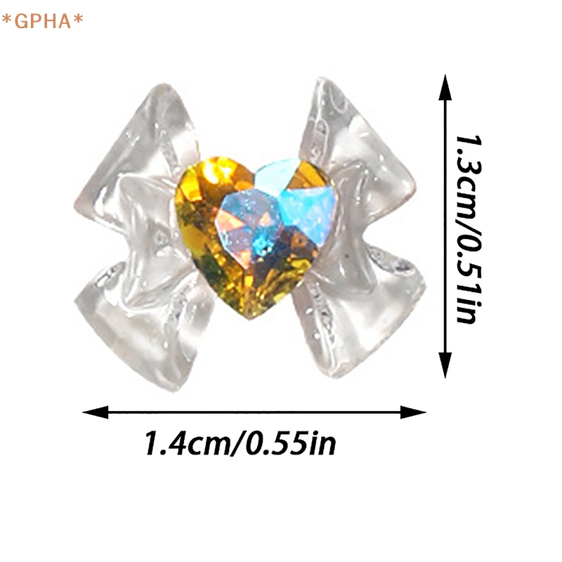 Set 10 Phụ Kiện Đính Đá 3d Lấp Lánh Trang Trí Móng Tay Nghệ Thuật diy Mới