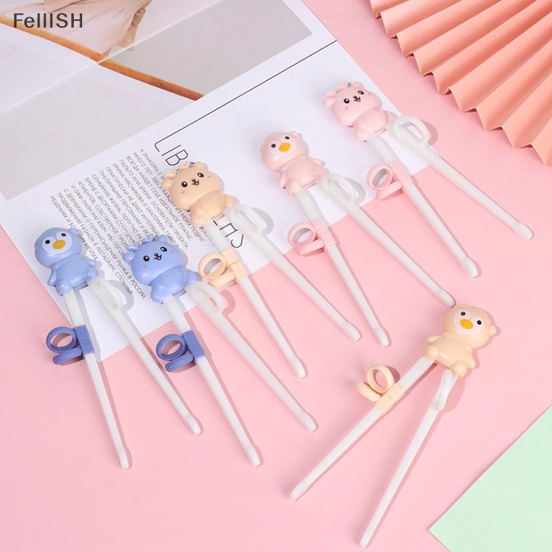 1 Cặp Đũa Tập Ăn Họa Tiết Hoạt Hình Dễ Thương Cho Bé 439br