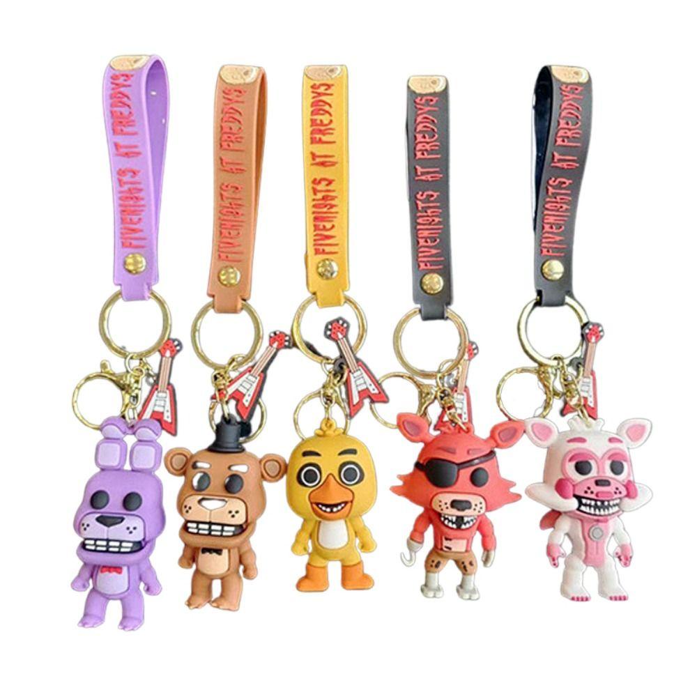 Lanfy Móc Khóa Silicon Hình five nights at Freddy 'S Dễ Thương