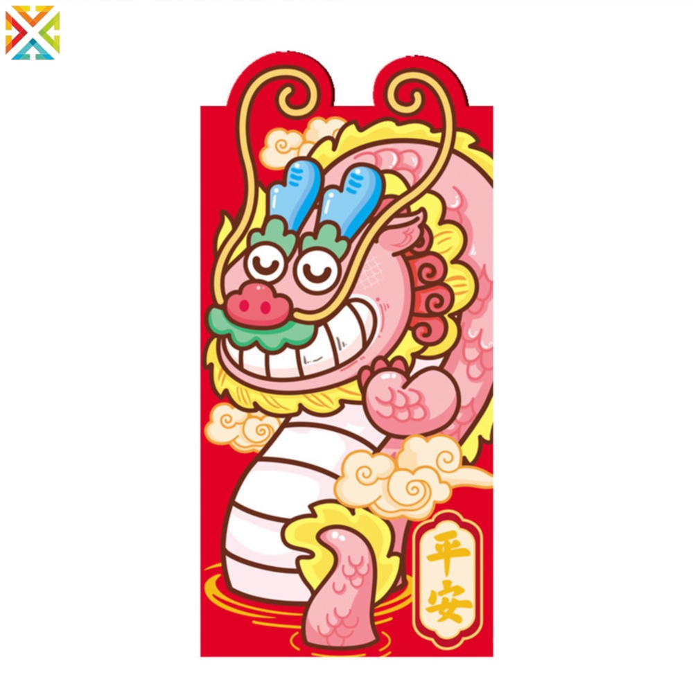 Set 6 Bao Lì Xì Năm Mới 2024 Họa Tiết Rồng Độc Đáo
