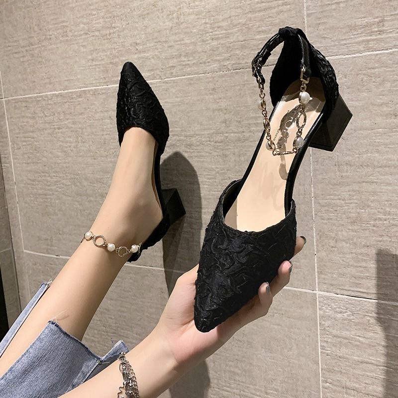 Xiaoxiang Giày Cao Gót Đế Dày Phong Cách Mới Dành Cho Nữ