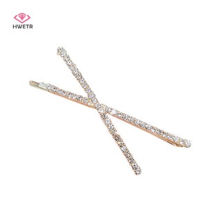 Set 2 Kẹp Tóc Đính Đá Thời Trang Cho Nữ Mới