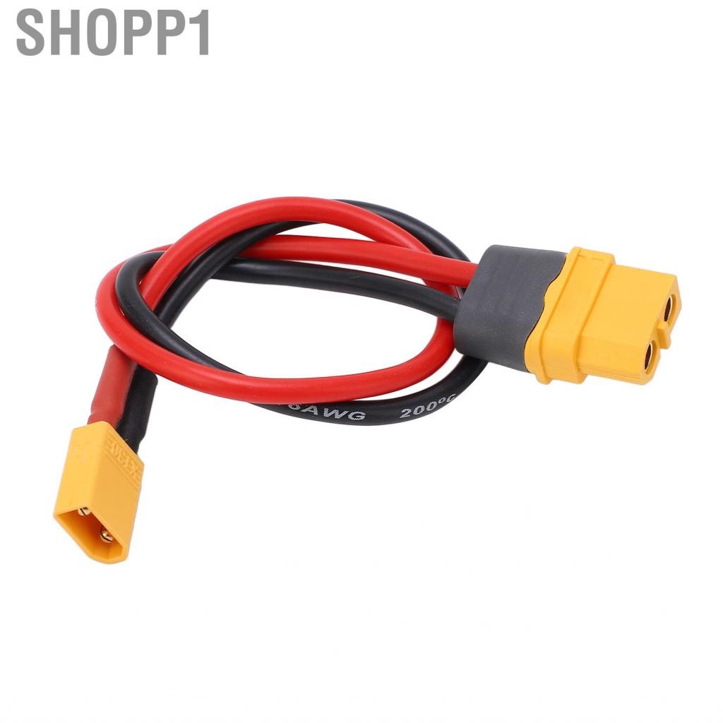 Shopp1 XT60 Female To XT30 Male Adapter Cable  23.5cm Plug Connector for RC Car
