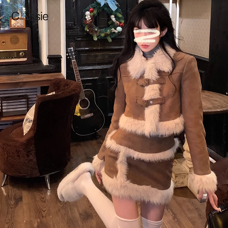 DAODIE set đồ nữ áo kiểu + Chân Váy hàn quốc Định hình xu hướng chic Phong cách độc đáo WCS23B0GYT 45Z231110