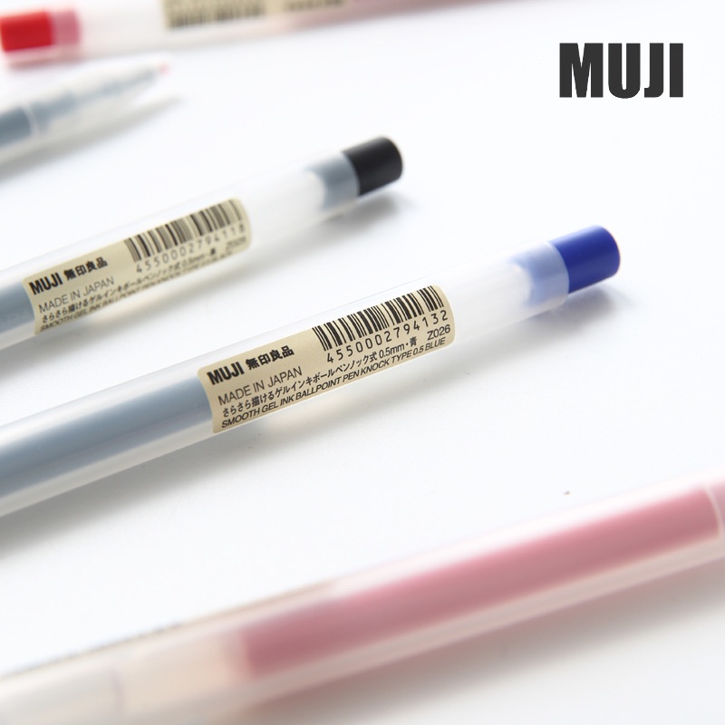 Bút gel Bấm muji Phiên Bản Mới Nhất  - Sản Xuất Tại Nhật Bản
