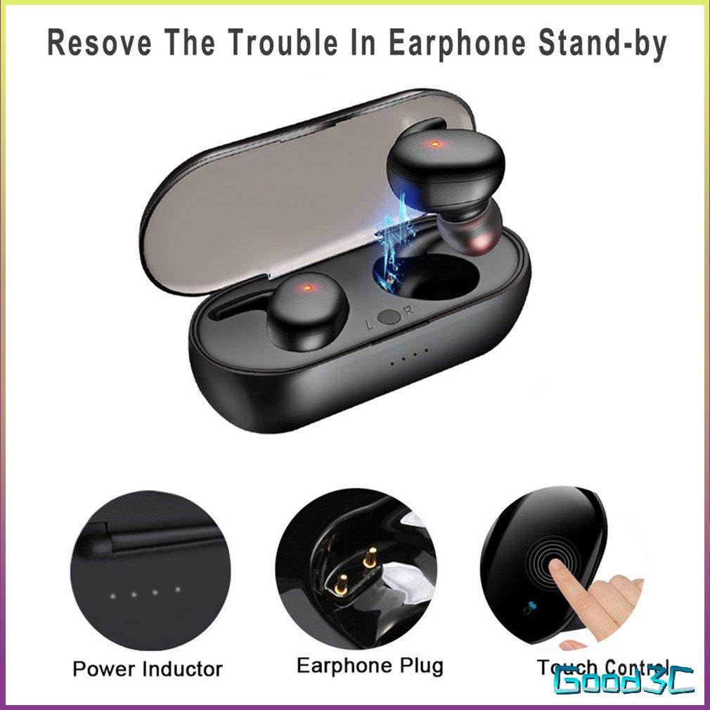 Y30 2200mAh Charging Box Sports Waterproof Wireless Headsets HiFi Stereo