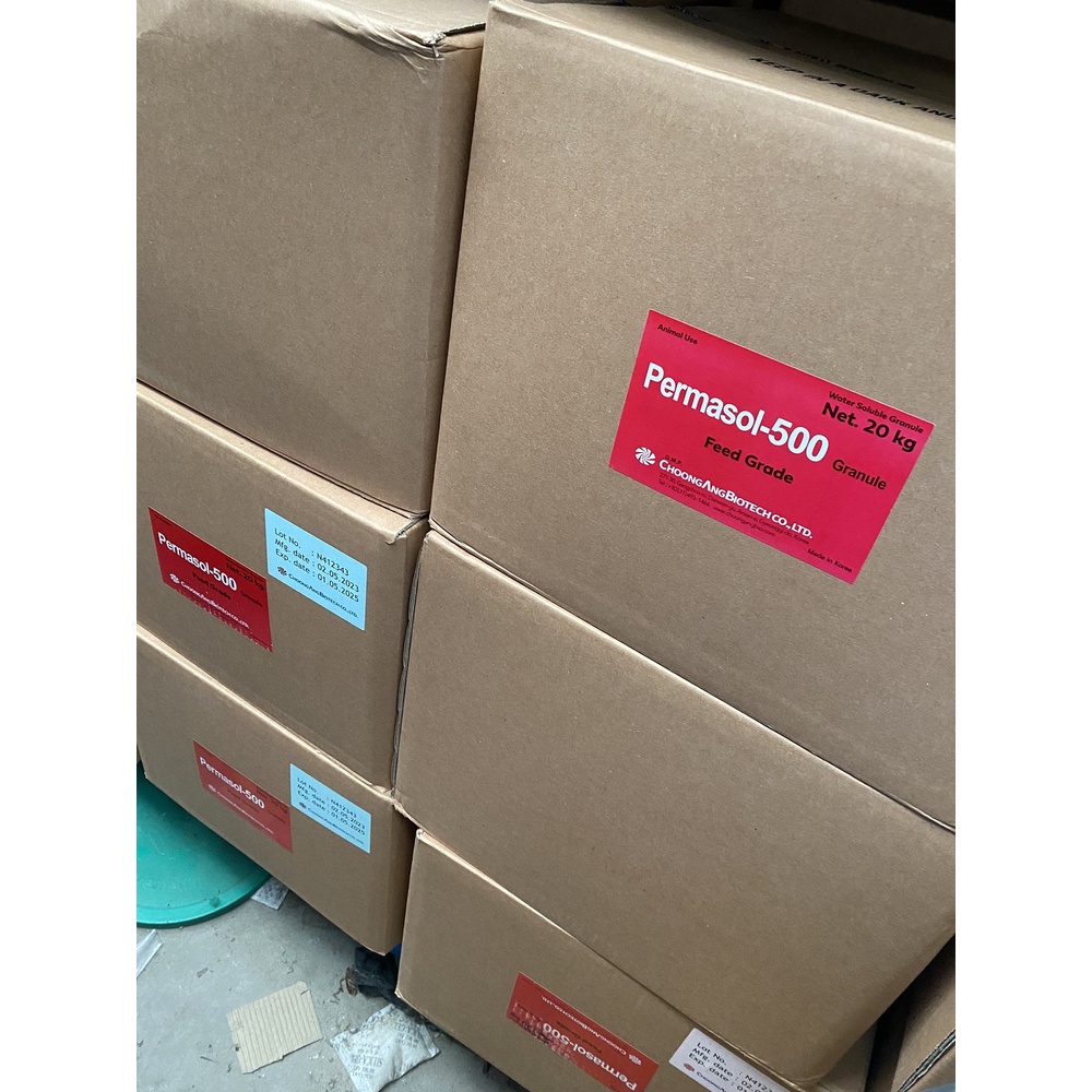 Hỗn hợp vitamin, khoáng chất, amino cho heo gà bò permasol gói 1kg