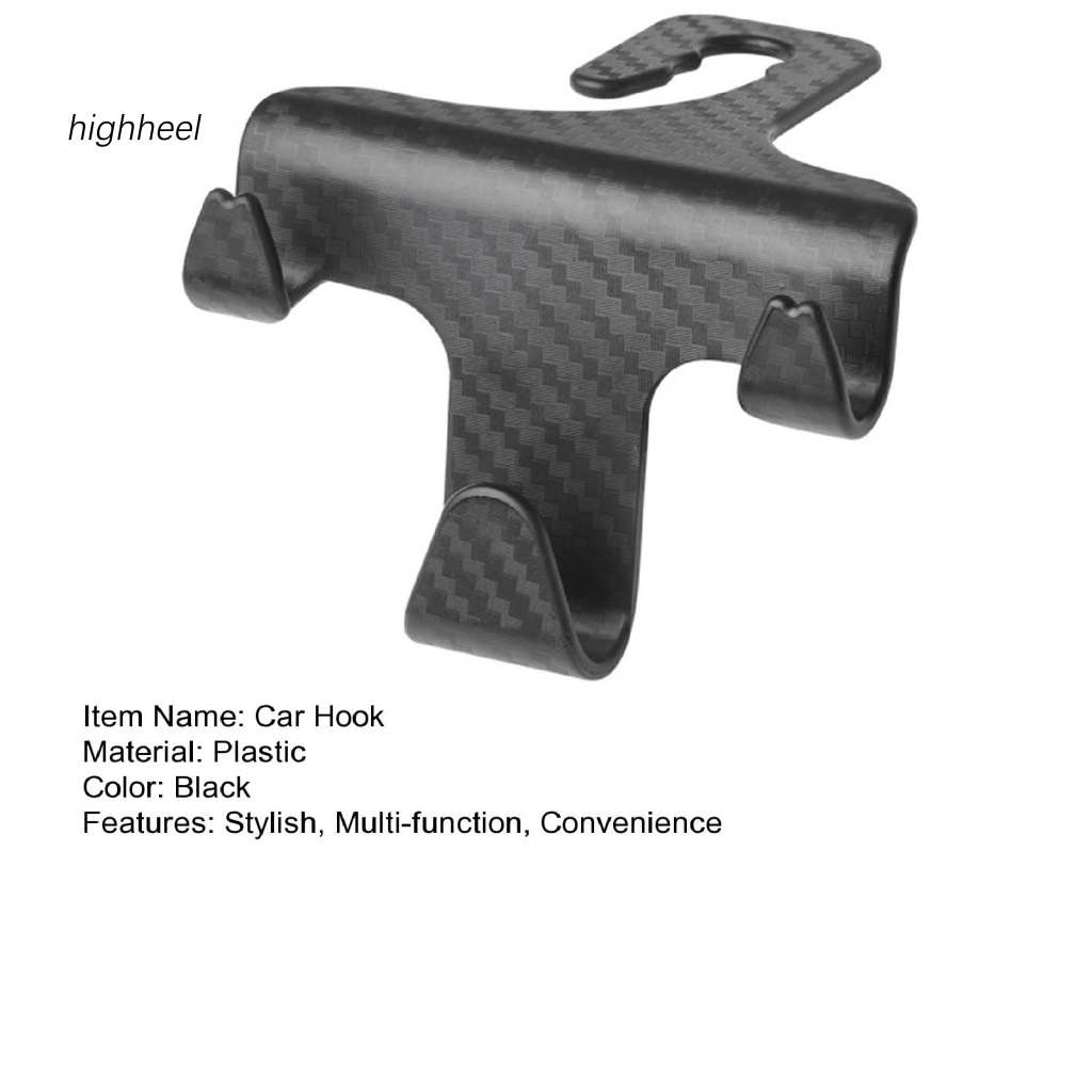 Móc Treo Đồ Rảnh Tay Bằng Sợi carbon Sành Điệu Tiện Lợi Cho Ghế Sau Xe Hơi