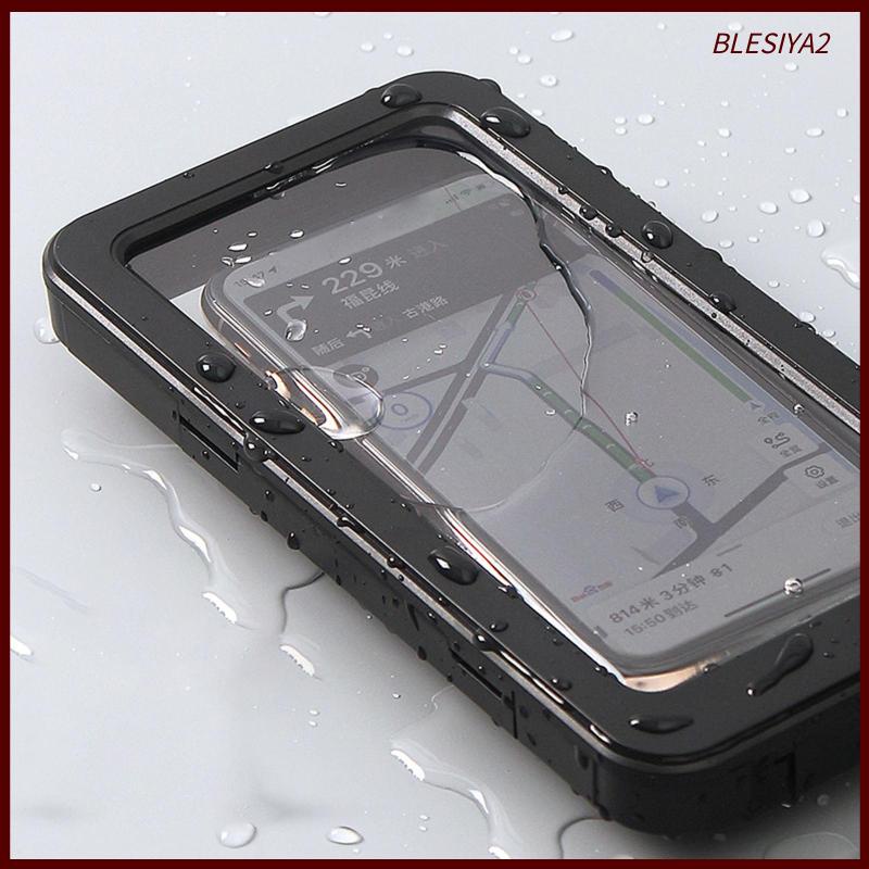 Giá Đỡ Điện Thoại Gắn Xe Máy Chống Nước 9.2inch Có Giắc Cắm Tai Nghe Thông Dụng Bền Bỉ