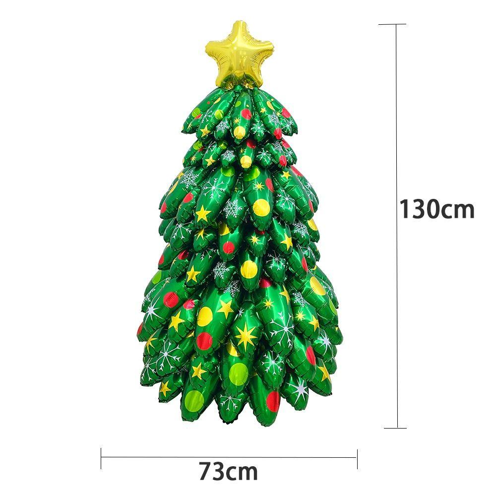Muvako Bong Bóng Lá Nhôm Hình Ông Già Noel Hoạt Hình Lớn Trang Trí Tiệc Giáng Sinh / Đồ Chơi Trẻ Em Đứng Không Khí Trong Nhà / Tiệc Tùng
