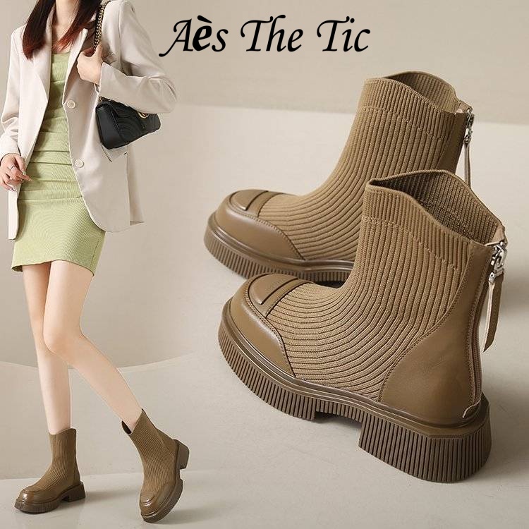 Aès giày nữ boot nữ bột boot Thời trang trăm mốt 2023 HOTSALE Màu sắc đa dạng Đa dạng Chống trơn trượt Đệm êm FSX23B0MTX 46Z231115