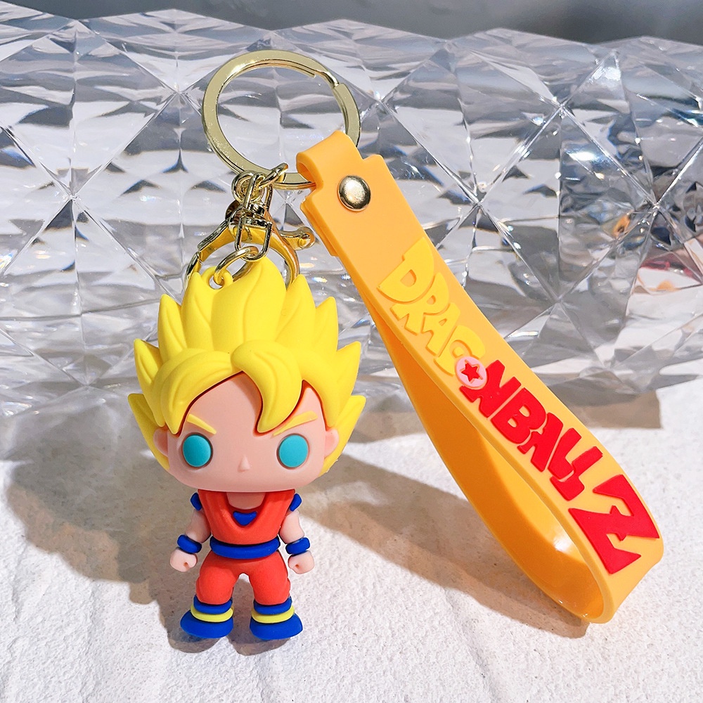 Móc Khóa Silicon Hình Nhân Vật goku Trong Phim Hoạt Hình dragon ball