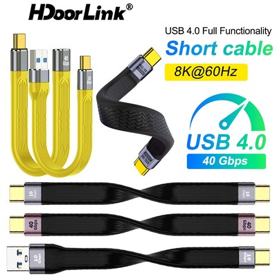 Hdoorlink Dây Cáp Sạc Nhanh usb 4.0 240w 5a fpc 3 8k @ 60hz video 40gbps