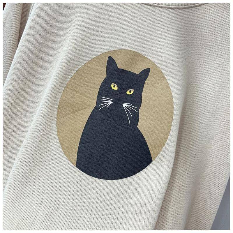 Áo Nỉ Tay Dài In Họa Tiết Hoạt Hình Phong Cách Hàn Quốc Thời Trang Mùa Thu Cho Nữ