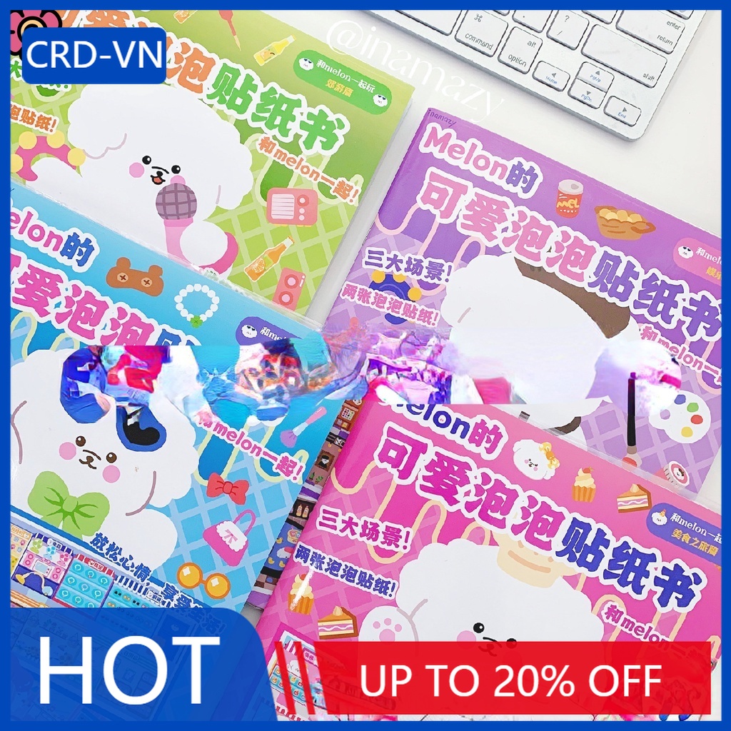 Sổ Sticker hơn 300 miếng dán, Đồ chơi trẻ em 4 chủ đề Ẩm thực - Khu Vui Chơi - Mua Sắm - Dã Ngoại yk