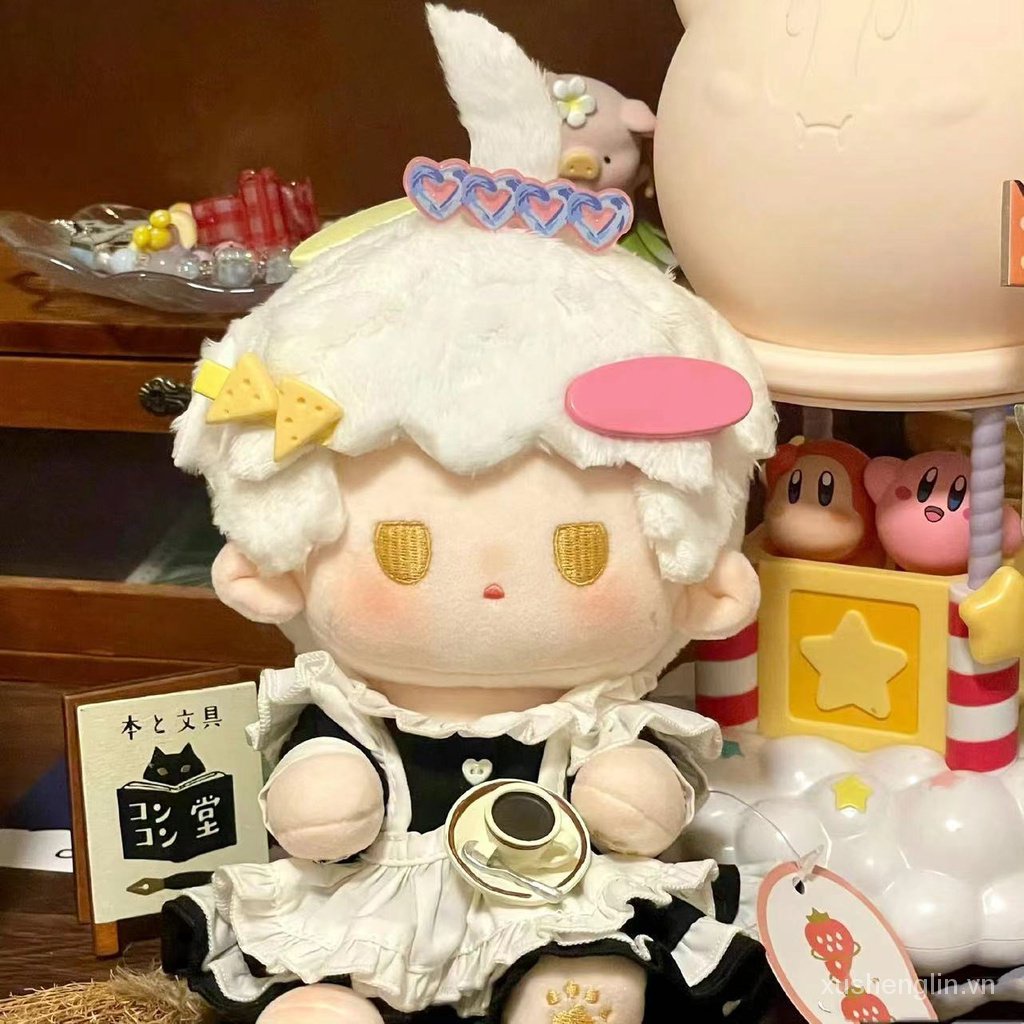 New check Doudou light and night love Charlie Su cotton doll 20cm anime surrounding cute plush doll change