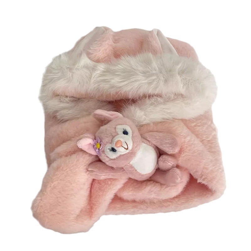Mũ Bông Dày Dặn Giữ Ấm Tai Hình Nhân Vật Hoạt Hình one piece stellalou lotso